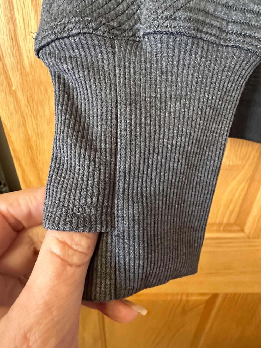 Balance Collection Charcoal Ribbed Pullover - Picture 9 of 10